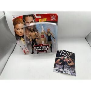 WWE Battle Pack - Seth Rollins & Becky Lynch & Bushwhacker Autographed Pic